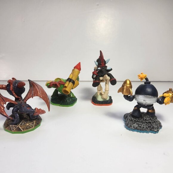 Skylander Figurines Lot of 4 Fright Rider Countdown Spyro Dragon Zook - Picture 6 of 7